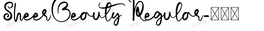 SheerBeauty Regular字体转换